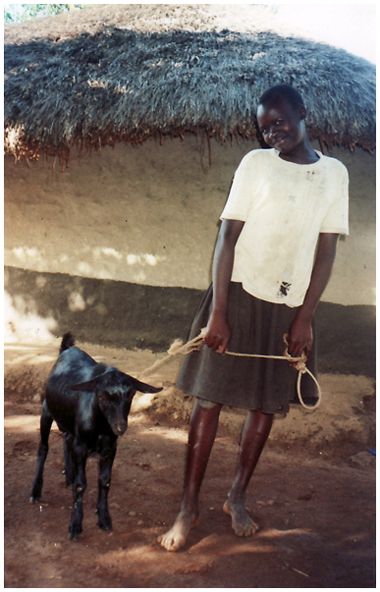 A photo of a Ugandan beneficiary